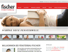 Tablet Screenshot of fensterbau-fischer.de